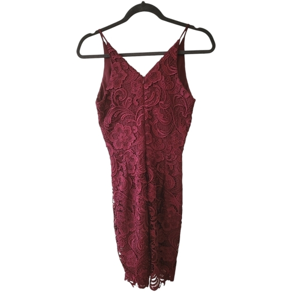 Dress the Population Ava Dress in Berry Size Small - Picture 5 of 6